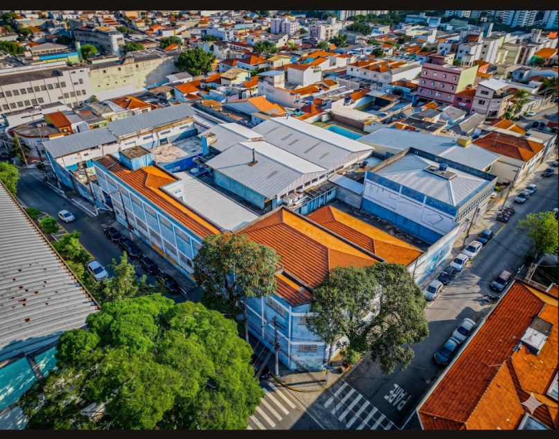 Vista aérea do Parque Locoselli em São Caetano do Sul